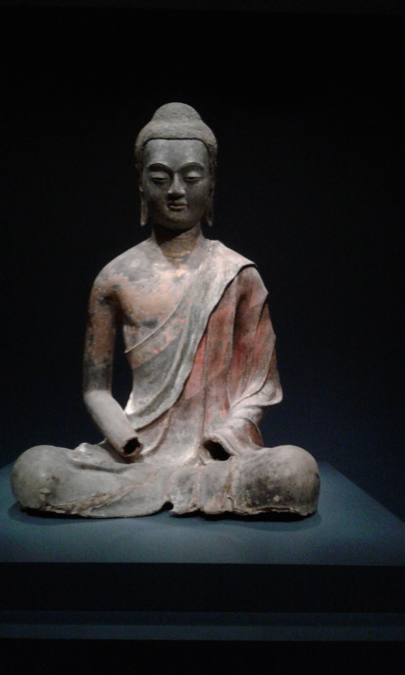 Buddha sculpture at the Sackler gallery.